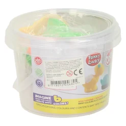 Kleiset in Opbergbox Dino Vormen - 6 Kleuren Klei-