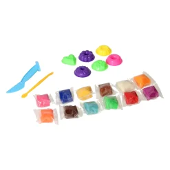 Kleiset in Opbergbox Donuts Maken - 12 Kleuren Klei Best