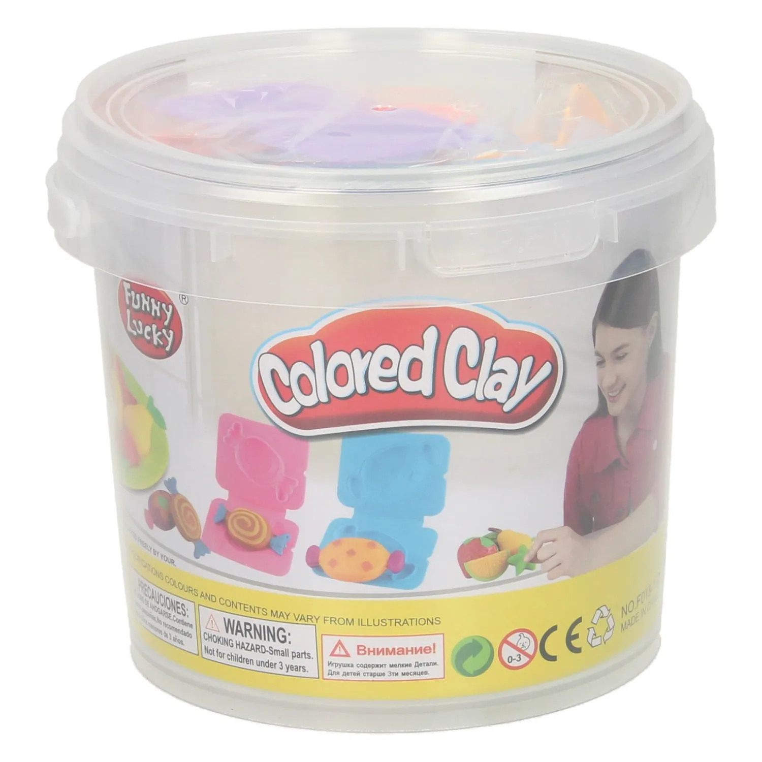 Kleiset in Opbergbox Fruit - 24 Kleuren Klei Discount