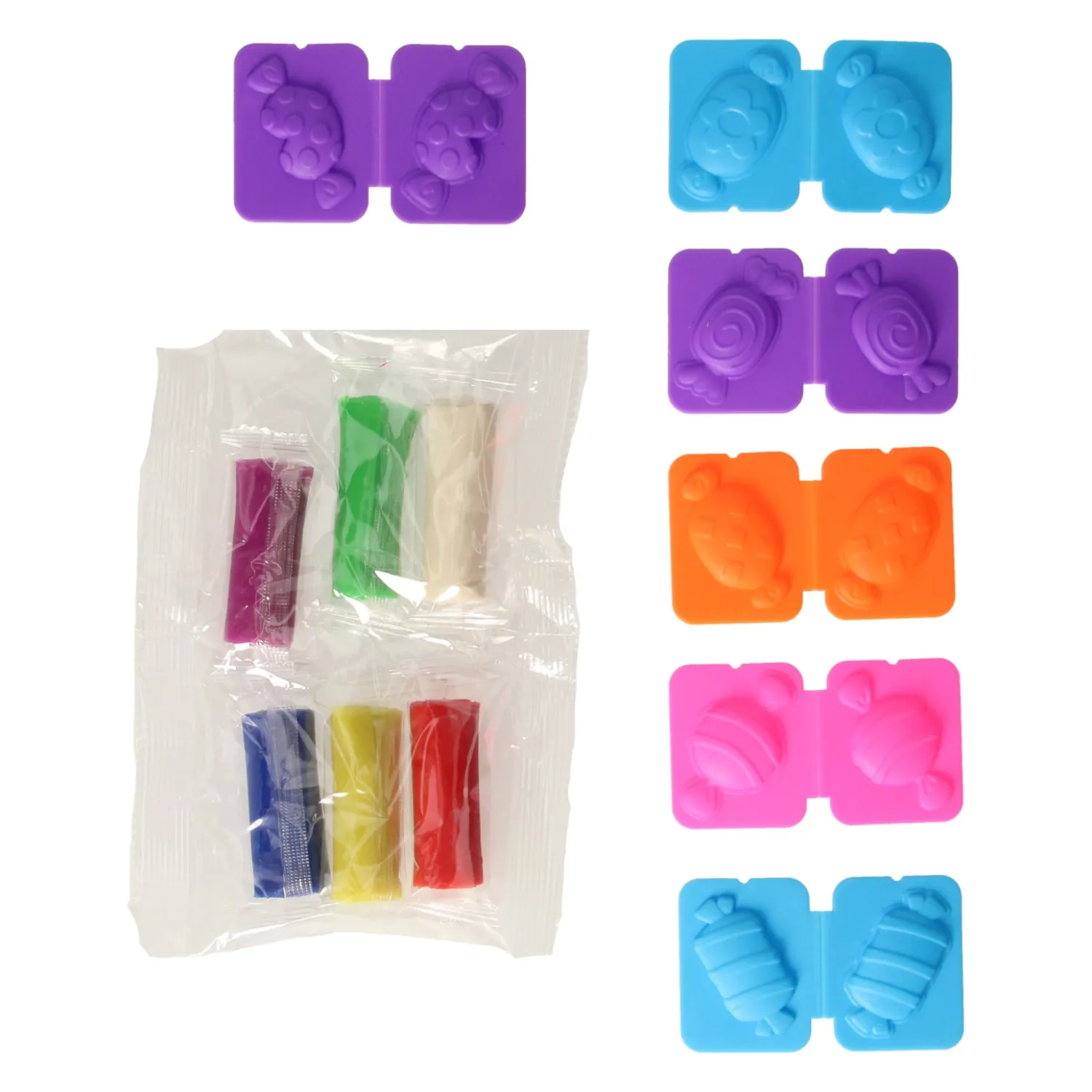 Kleiset in Opbergbox Snoepjes Maken - 6 Kleuren Klei- Hot