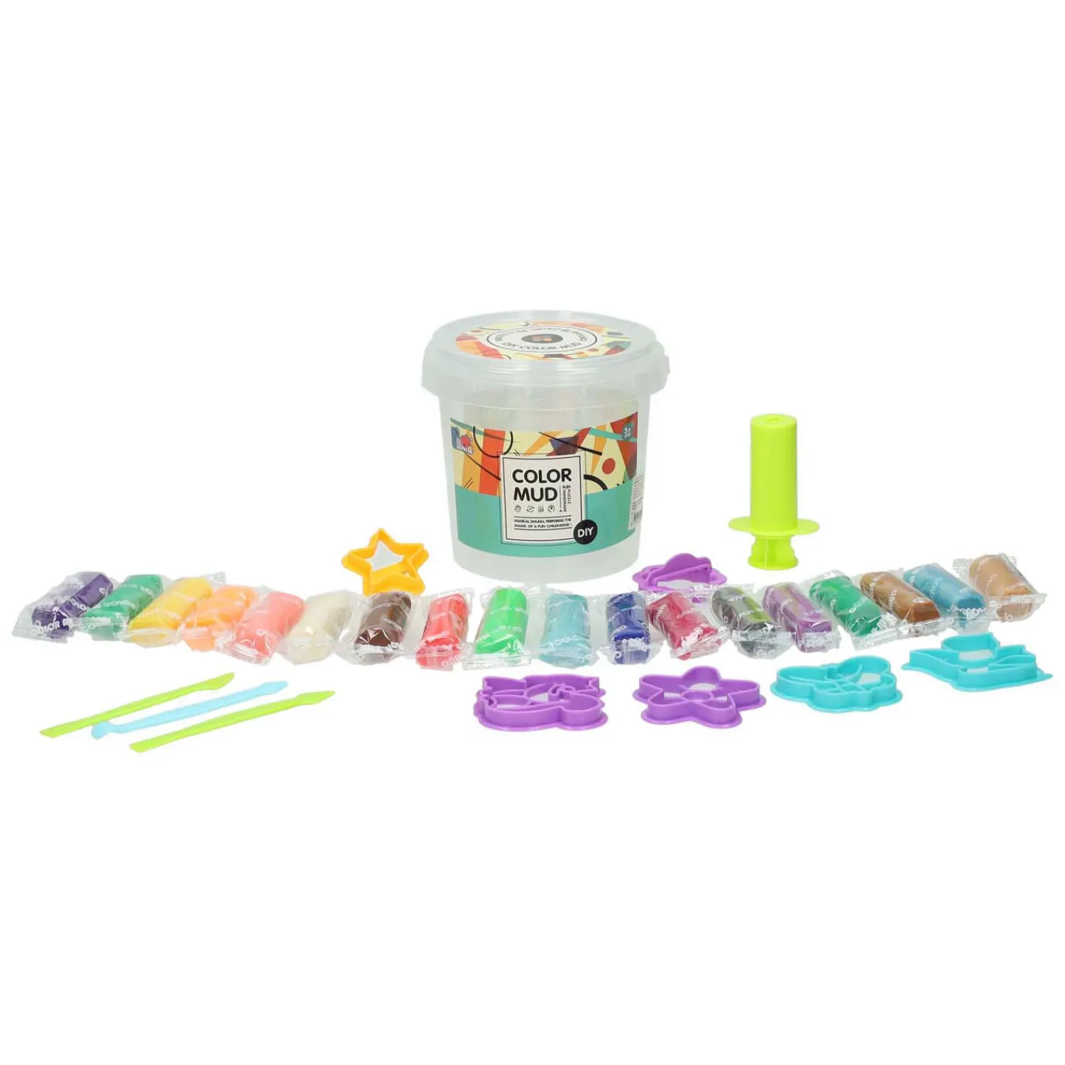 Kleiset in Ton - 18 Kleuren Klei -28dlg.- Clearance