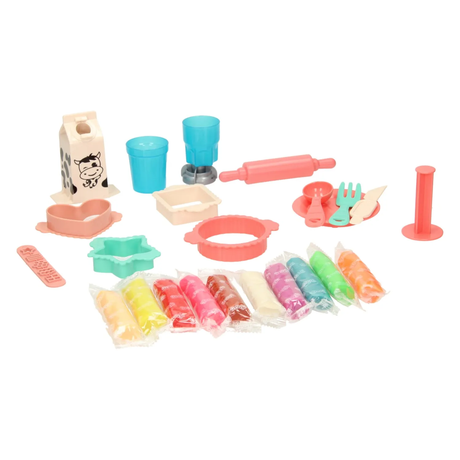 Kleiset Melk en Eten - 10 Kleuren Klei> New