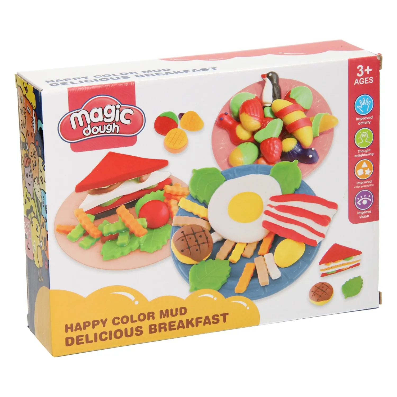 Kleiset Ontbijt - 5 Kleuren Klei>