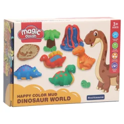 Kleisetje Dino's - 4 Kleuren Klei- Sale