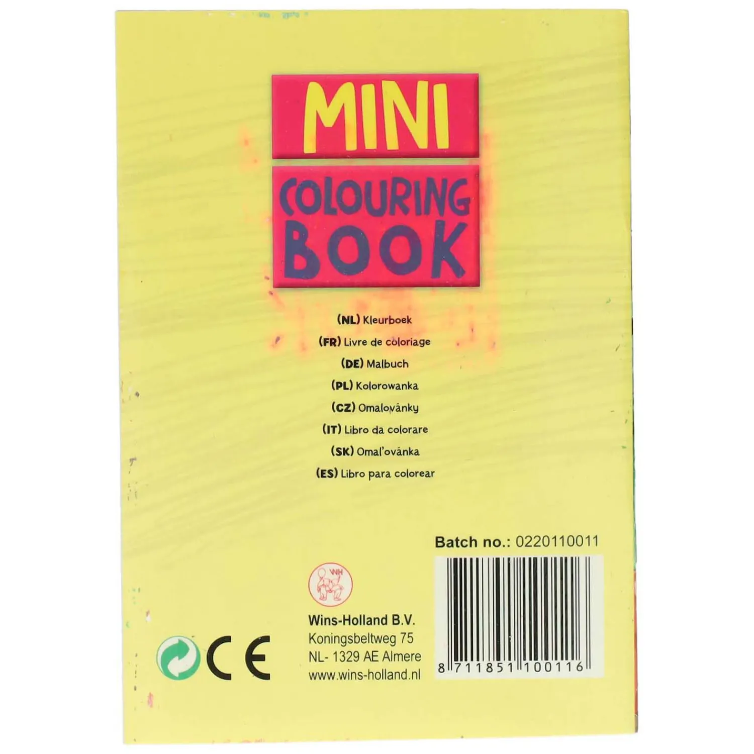 Kleur- en Spelletjesboekje, set van 24st.-Wins Holland Best