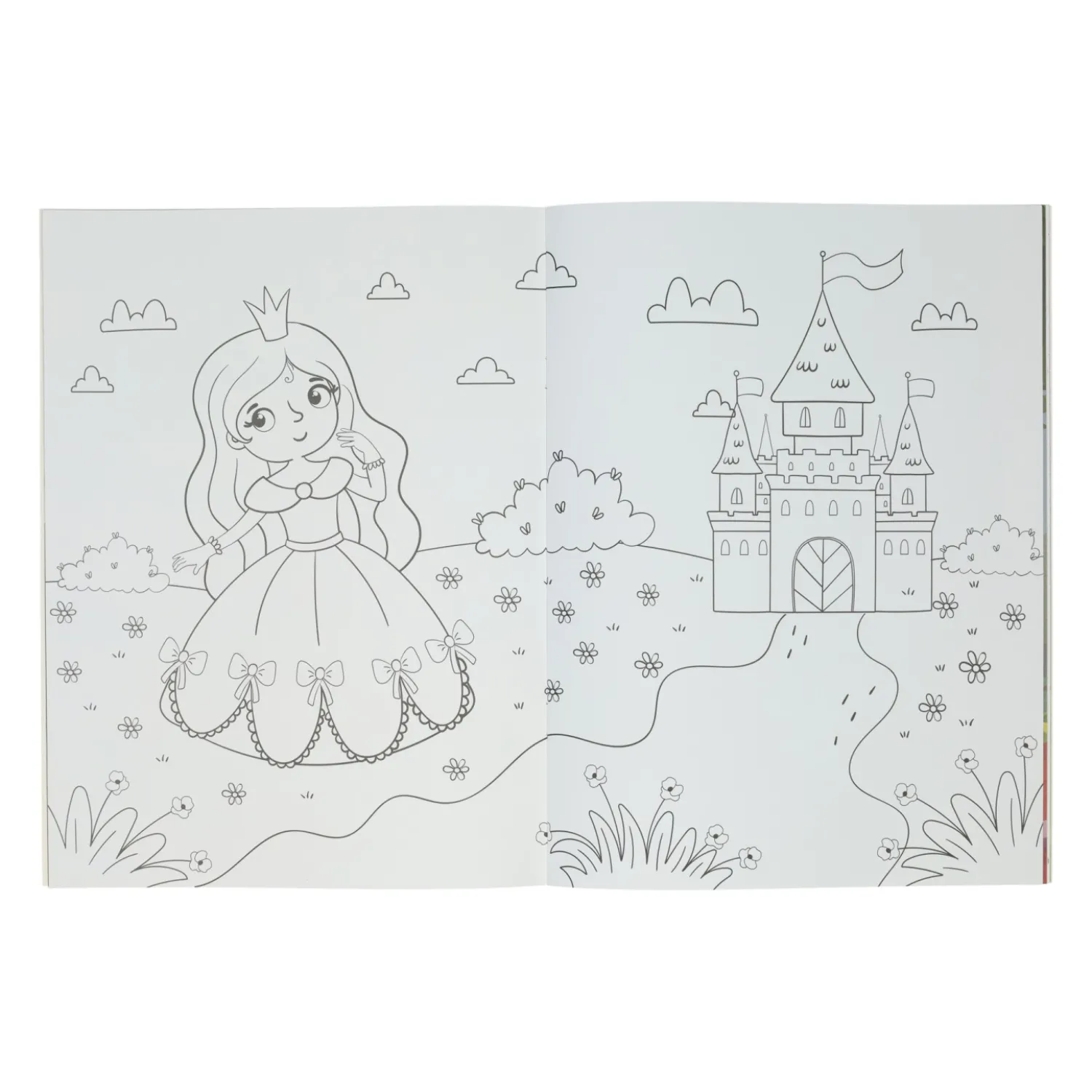 Kleur- en Stickerboek Fantasie Wereld- Outlet