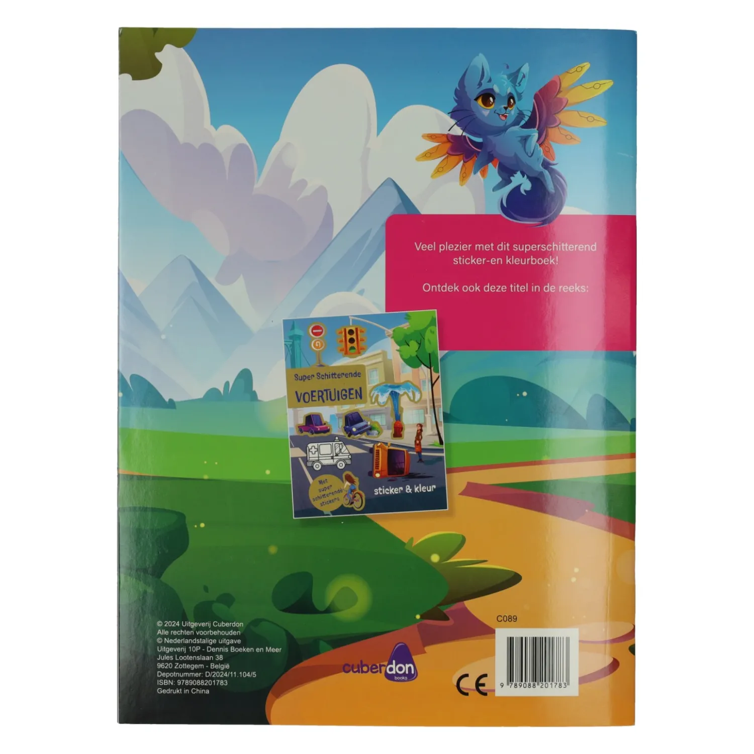 Kleur- en Stickerboek Fantasie Wereld- Outlet