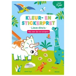 Deltas Kleur- en Stickerpret - Lieve Dino's