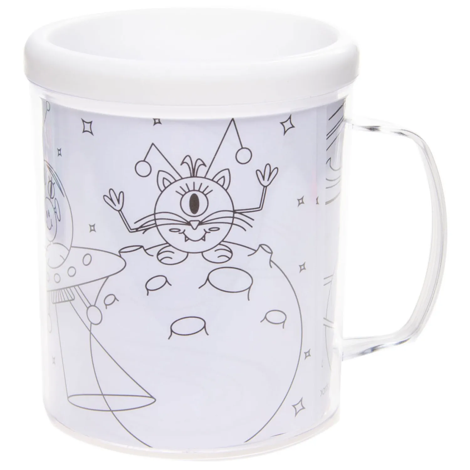 Kleur je eigen Beker Space-Duckiez Discount