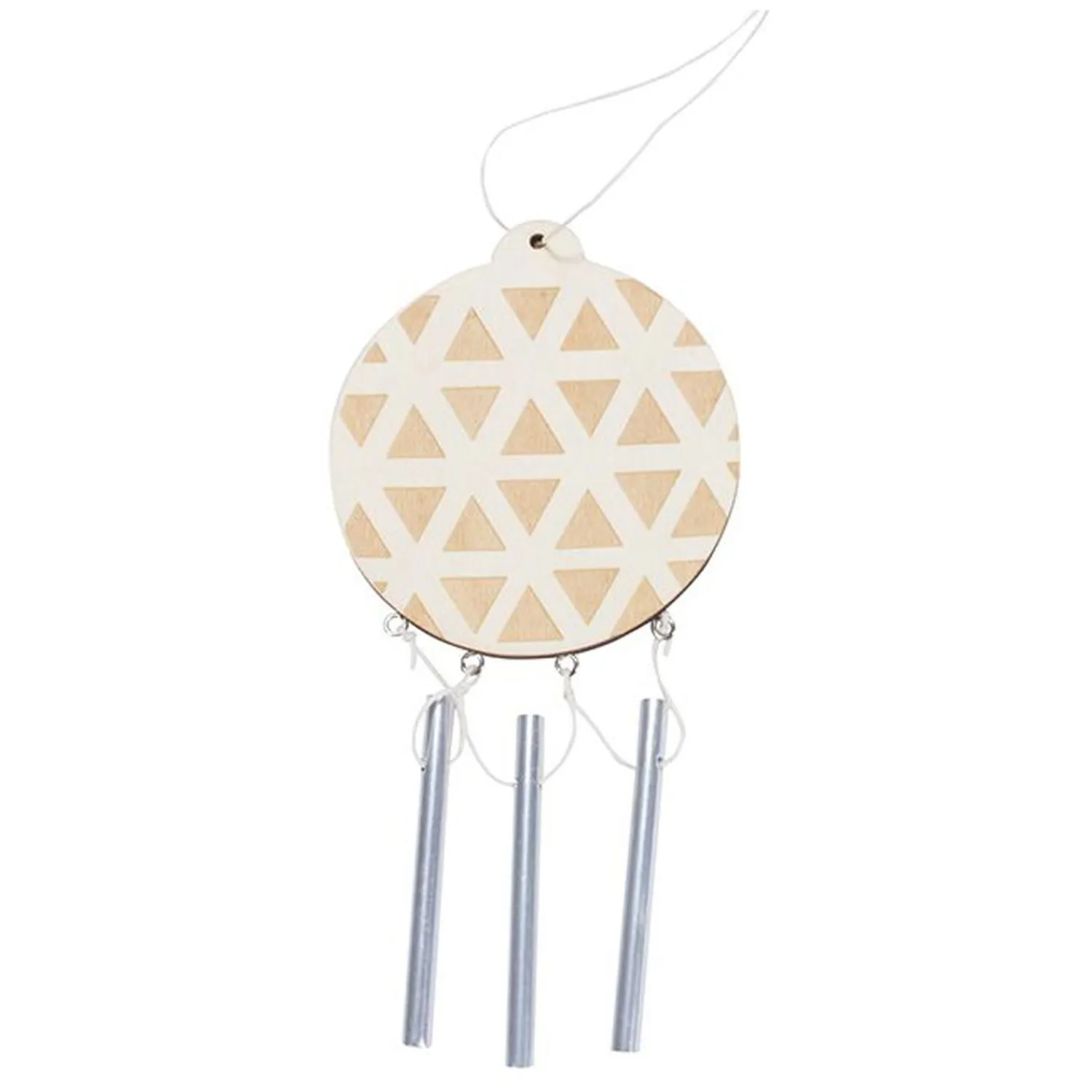 Kleur je eigen Houten Kerstbal met Klankstaafjes- Outlet