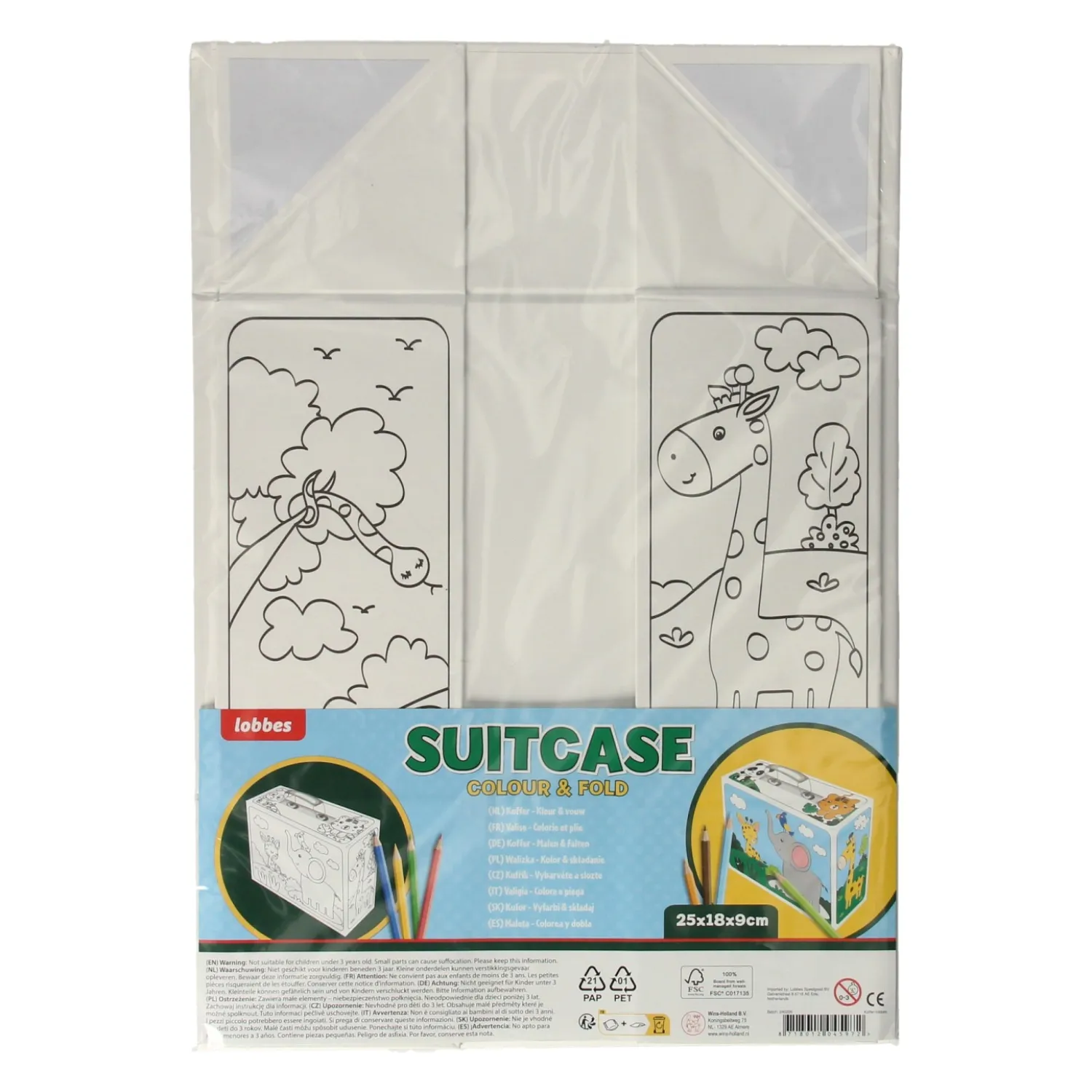 Kleur je eigen Koffertje met Dieren-Wins Holland Clearance