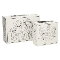 Kleur je eigen PAW Patrol Koffertjes, Set van 2>Wins Holland Online