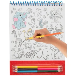 Kleur je Eigen Stickers met Kleurpotloden Dieren, 250st.-Creative Craft Group