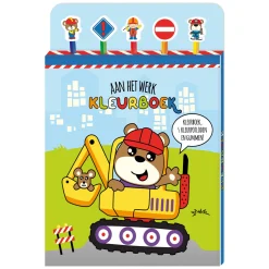 Kleurboek met Kleurpotloden - Aan het werk- Hot