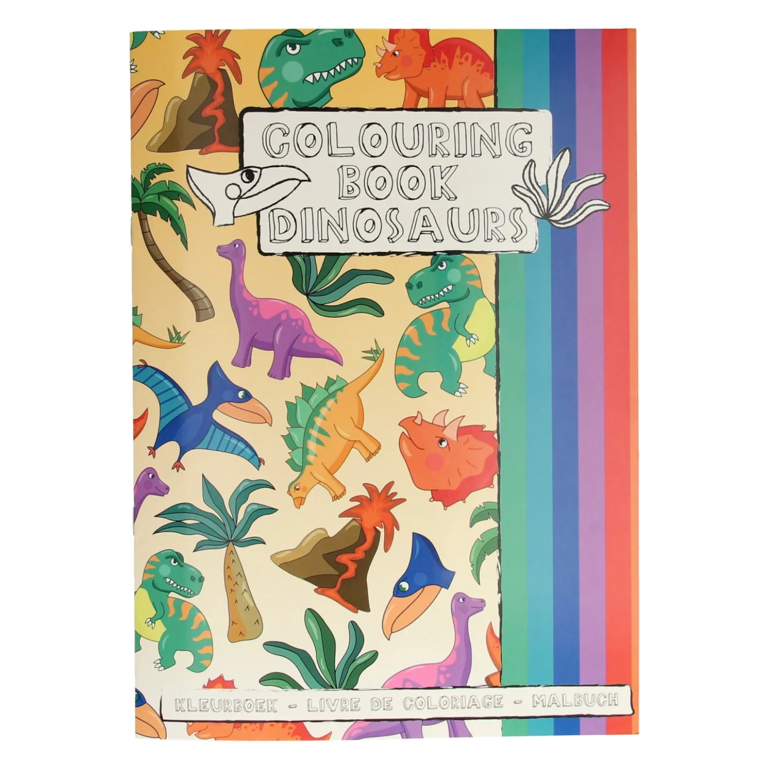 Kleurboek met Stickervel Dinosaurus-Duckiez