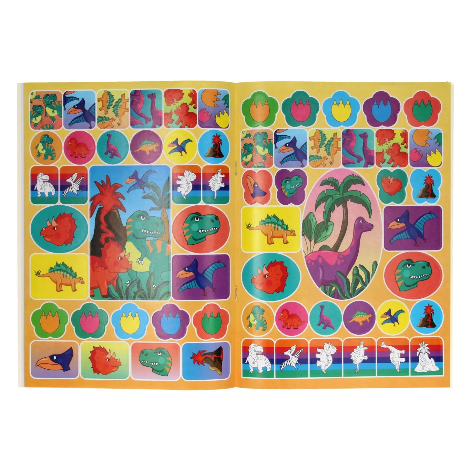 Kleurboek met Stickervel Dinosaurus-Duckiez