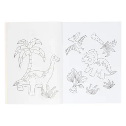 Kleurboek met Stickervel Dinosaurus-Duckiez