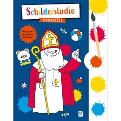 Kleurboek met Verfpalet en Penseel Sinterklaas>Standaard Uitgeverij Outlet