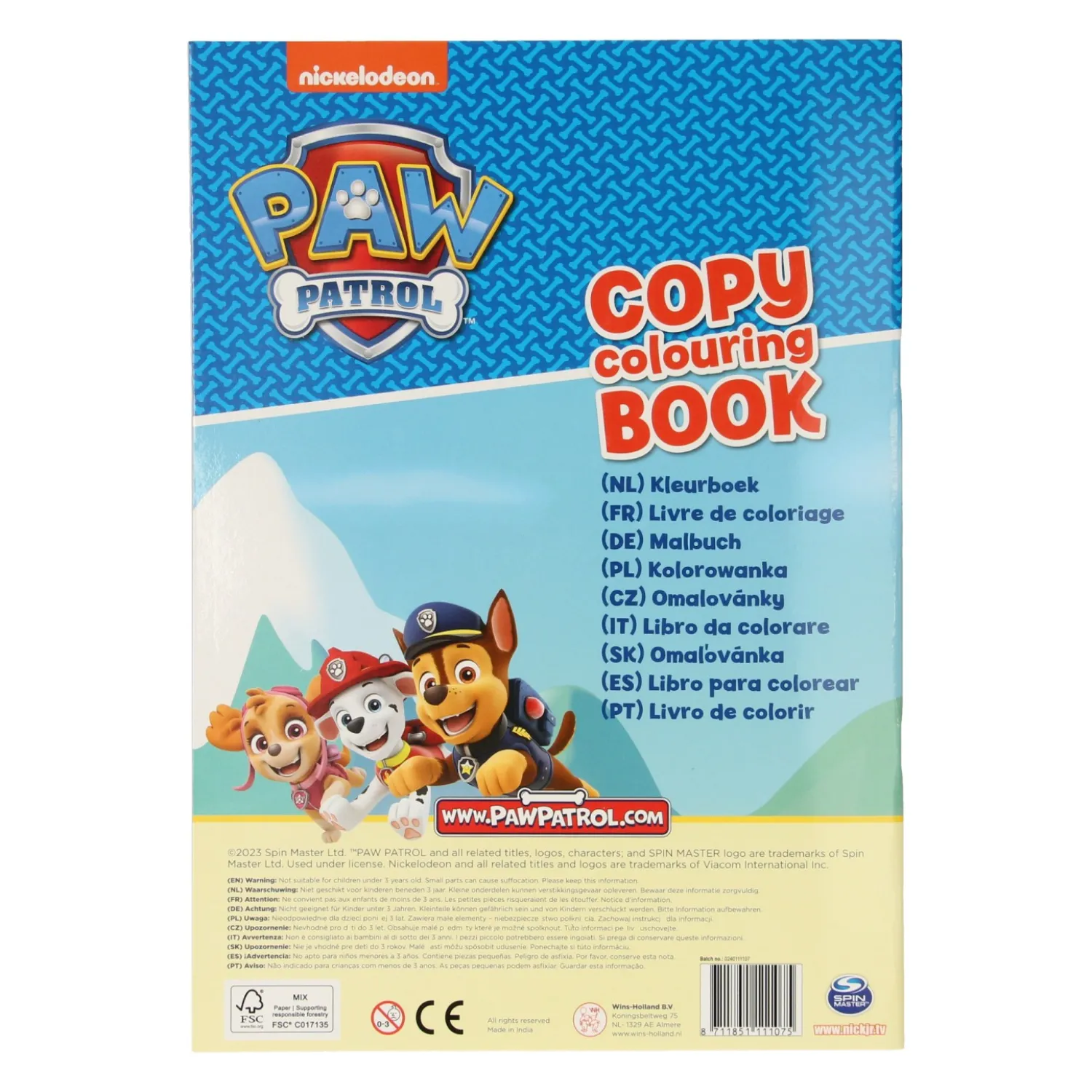 Wins Holland Kleurboek PAW Patrol met Kleurvoorbeelden Sale