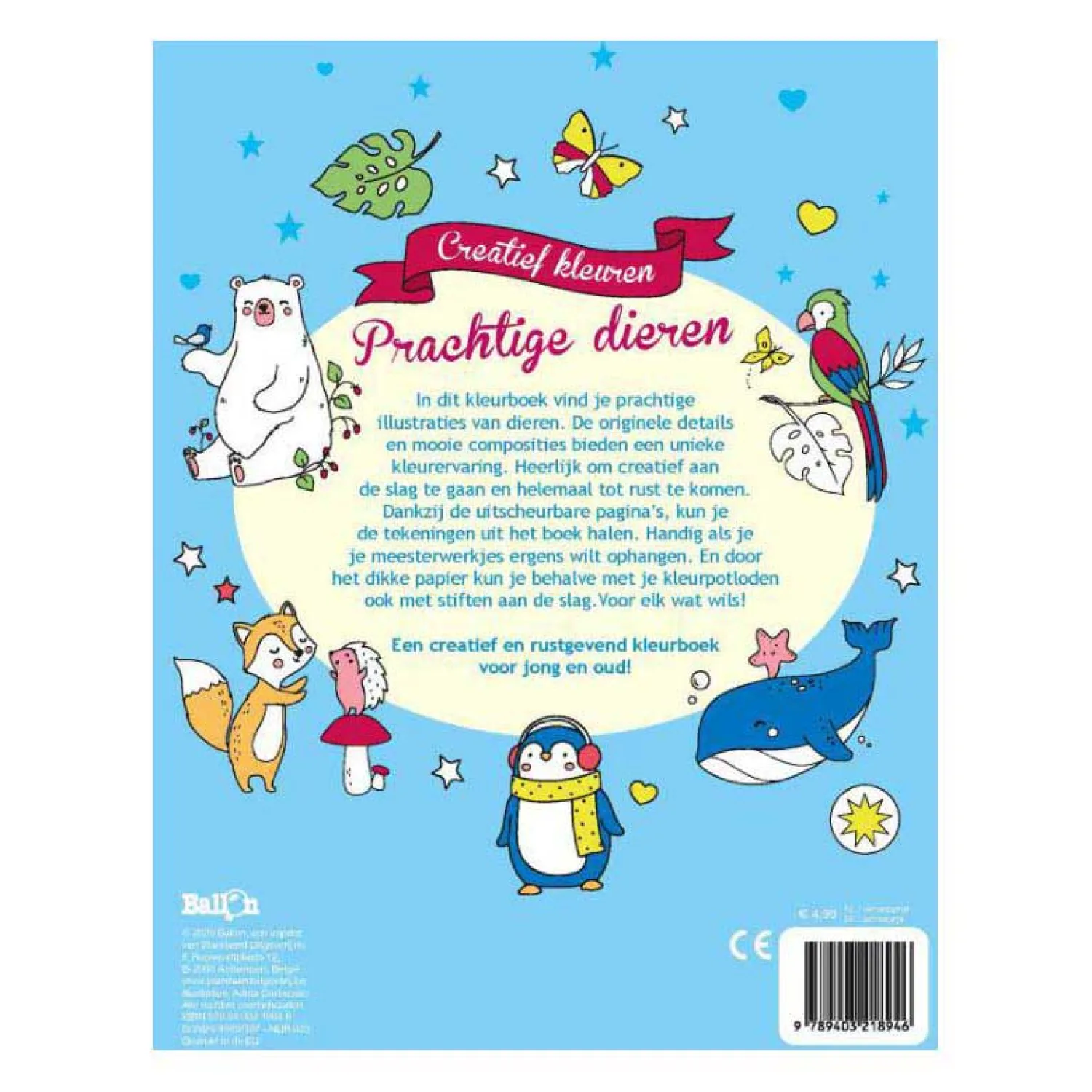 Standaard Uitgeverij Kleurboek Prachtige Dieren Sale