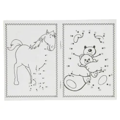 Kleurboekje Dieren A6 Verbind de Cijfers-Lobbes Online