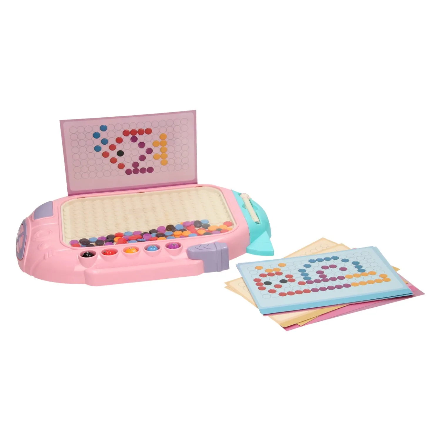 Kleuren Buttons Spel met Magnetische Pen Roze- Best