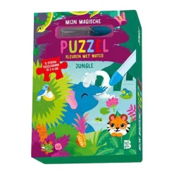 Kleuren met Water - Mijn magische Puzzel Jungle - 12st.-Standaard Uitgeverij Discount