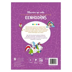Kleuren op Code - Eenhoorns 3+-Standaard Uitgeverij Discount