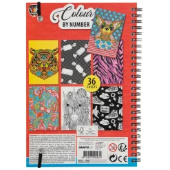 Grafix Kleuren op Nummer Kleurboek met Kleurpotloden.