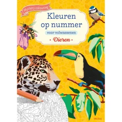 Kleuren op nummer voor volwassenen - Dieren-Deltas New