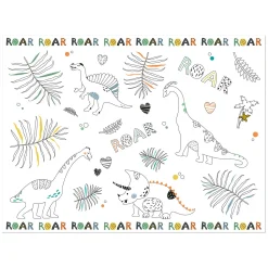 Folat BV Kleurplaat Placemat Dino Roars, 6st. New