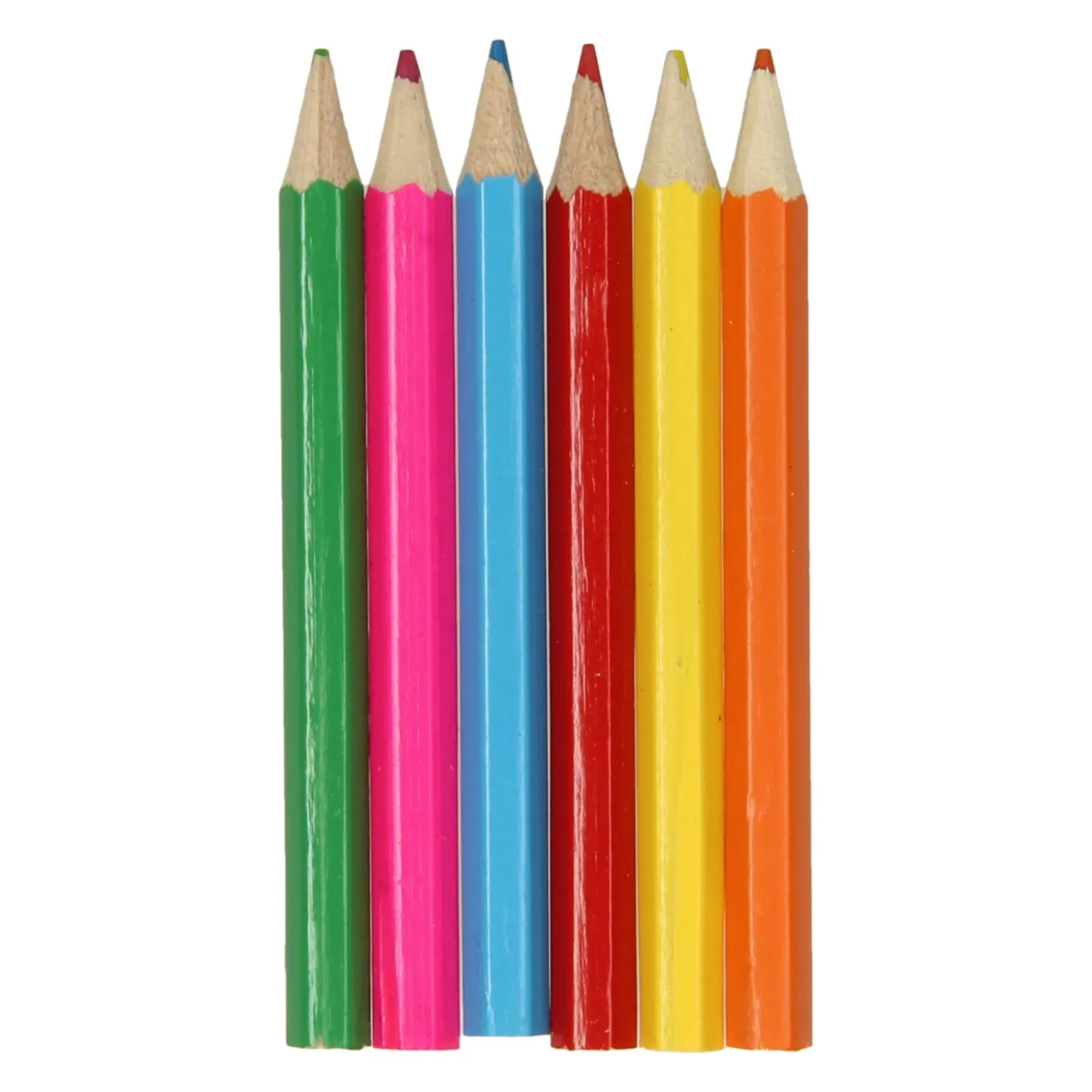 Kleurpotloden Lachgezicht, 6st.-Duckiez