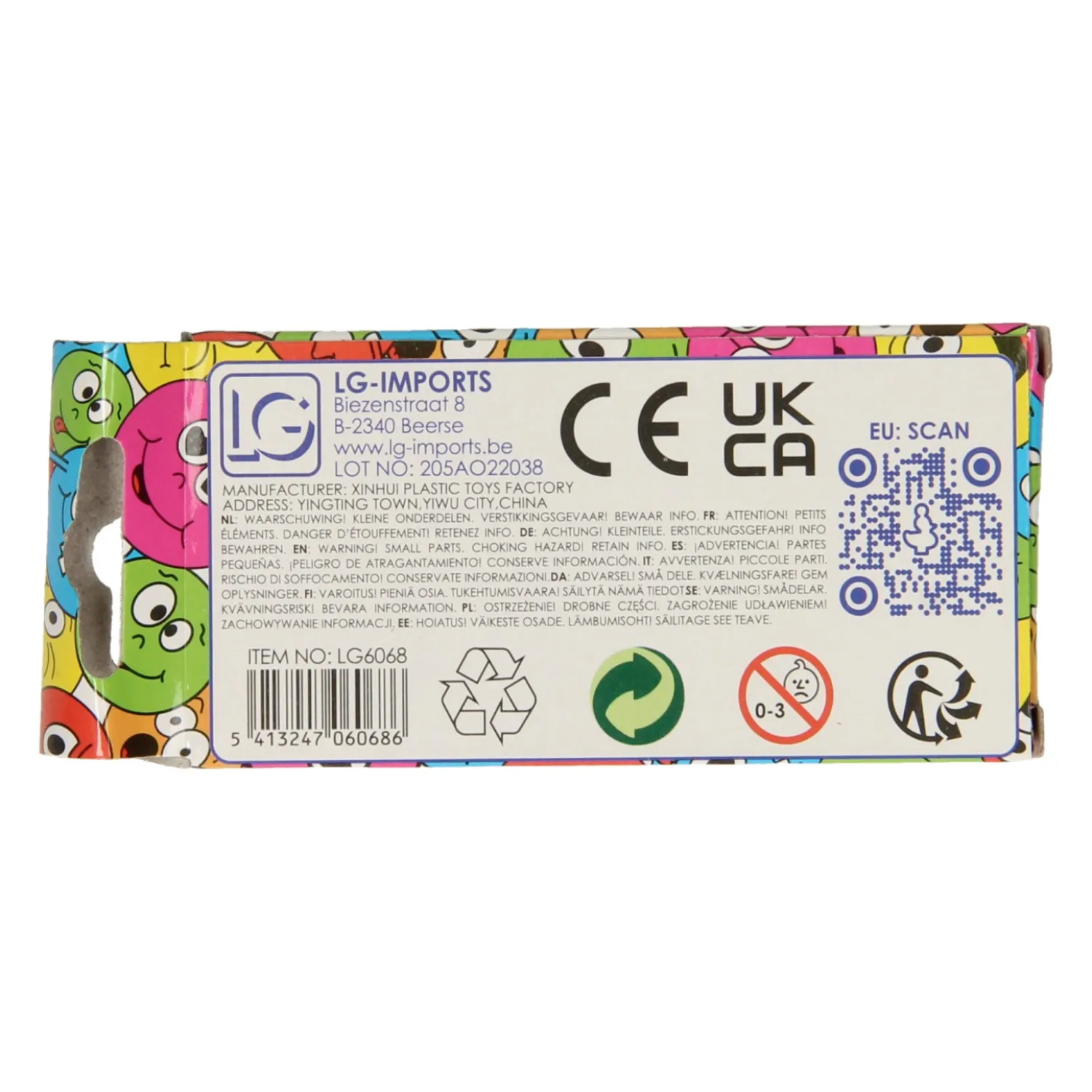 Kleurpotloden Lachgezicht, 6st.-Duckiez