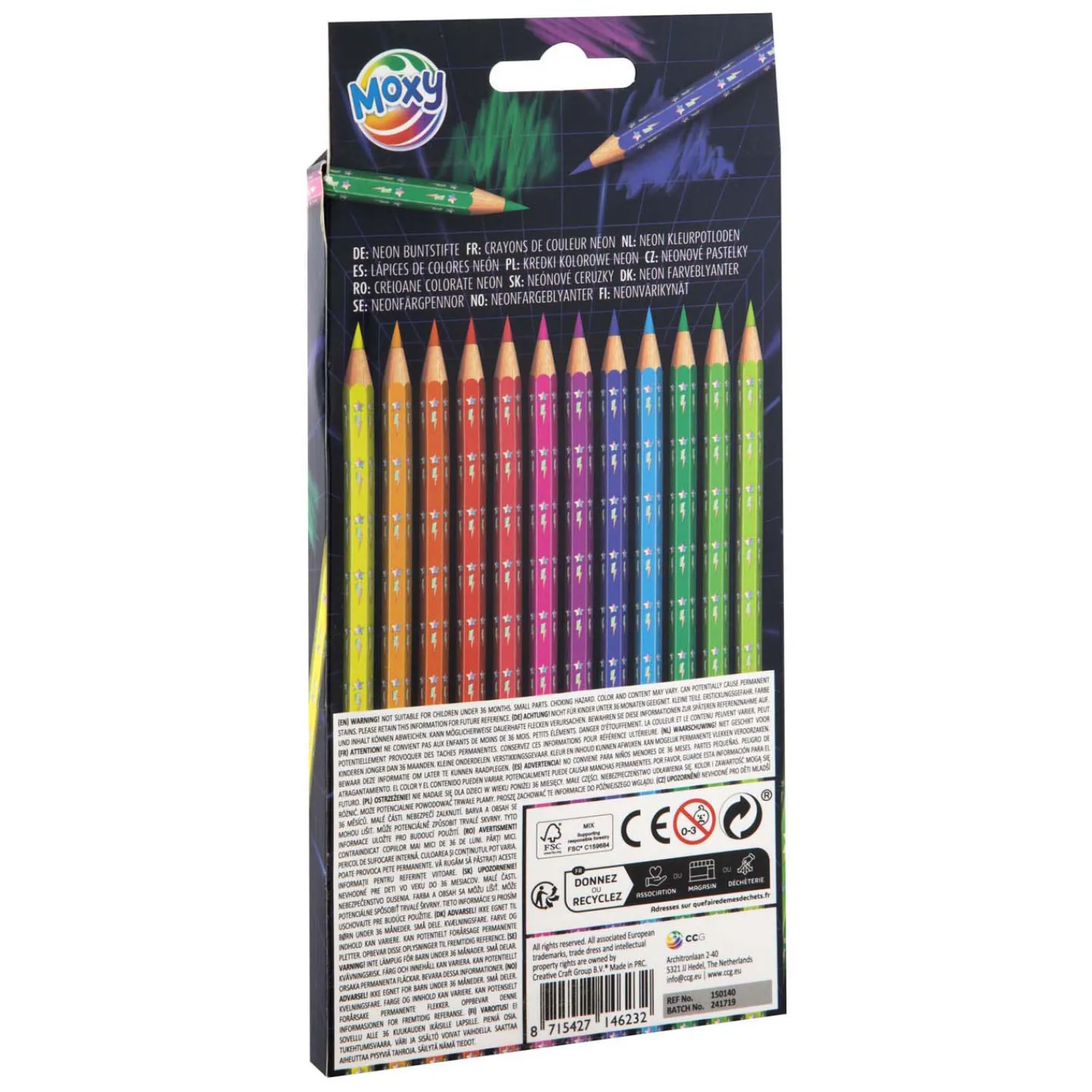 Creative Craft Group Kleurpotloden Neon, 12st. New
