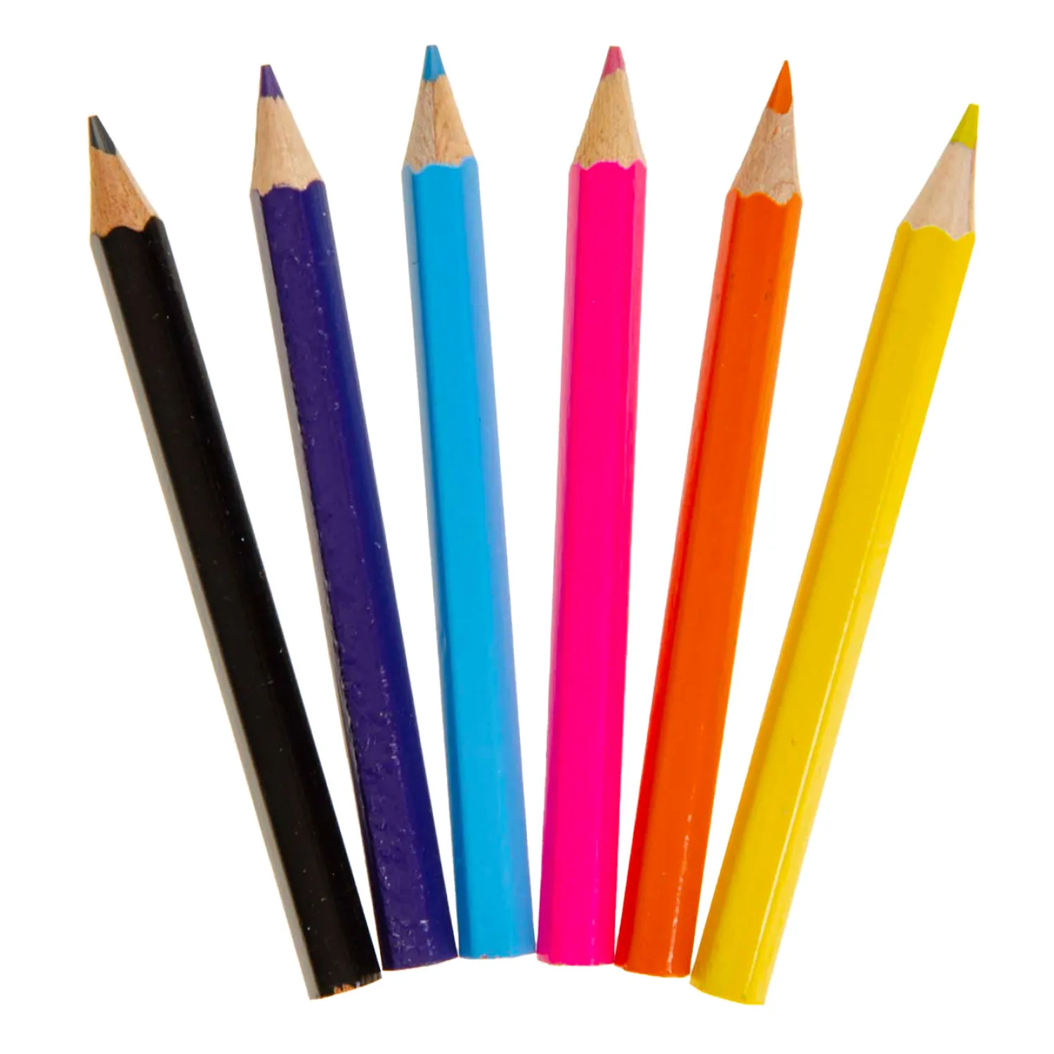 Duckiez Kleurpotloden Superhero, 6st. Hot