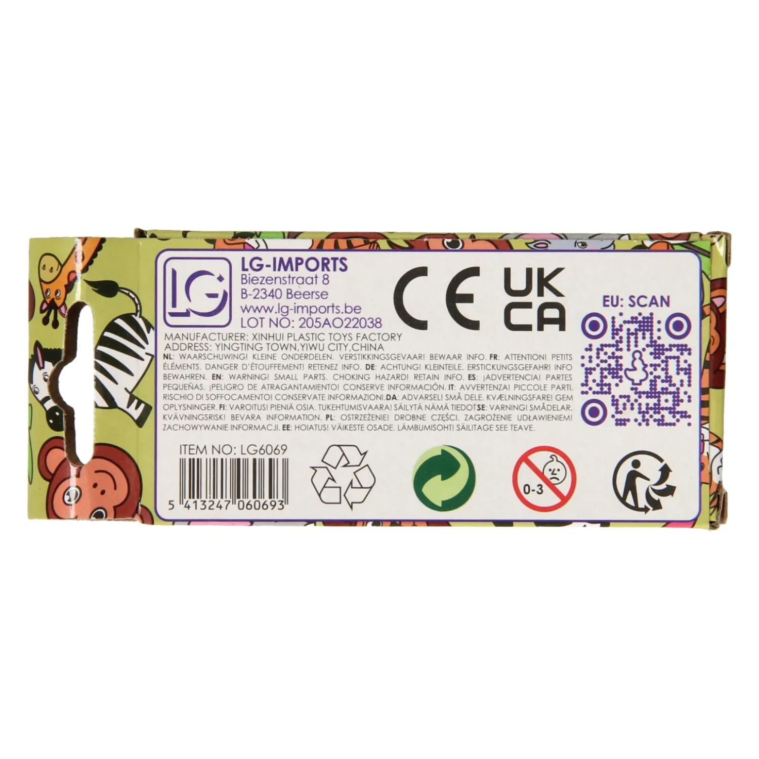 Kleurpotloden Wilde Dieren, 6st.>Duckiez Discount