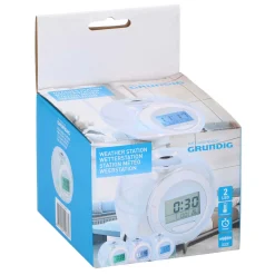 Klok en Weerstation, 2 Leds- Discount