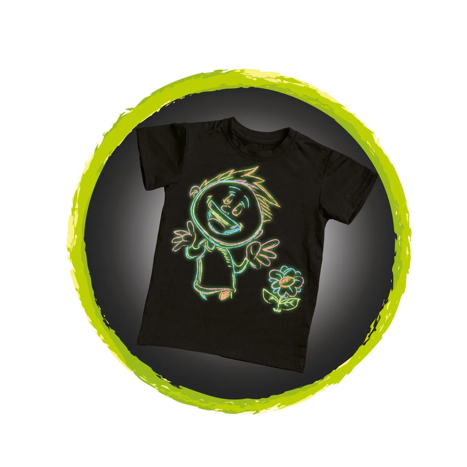 Toi-Toys Knijp Textielstiften Glow in the Dark, 4st. Online