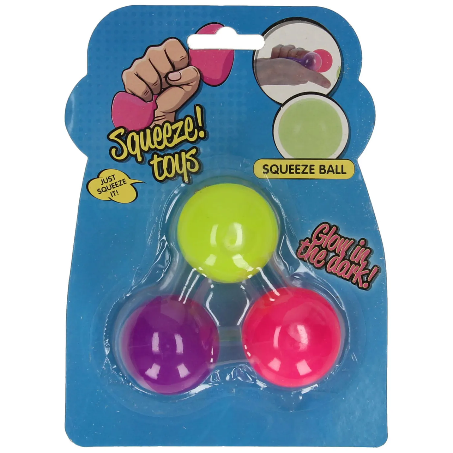Knijpbal Sticky Kleur, Set van 3- Online