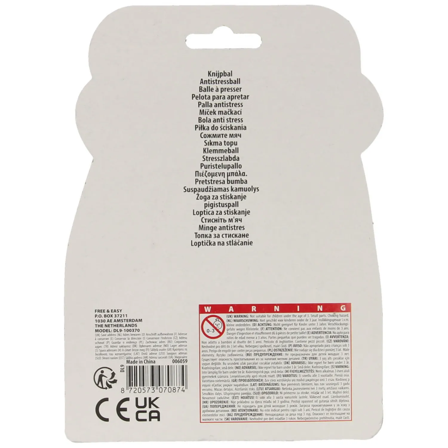 Knijpbal Sticky Kleur, Set van 3- Online