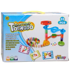 Knikkerbaan met Domino, 33dlg.- Outlet