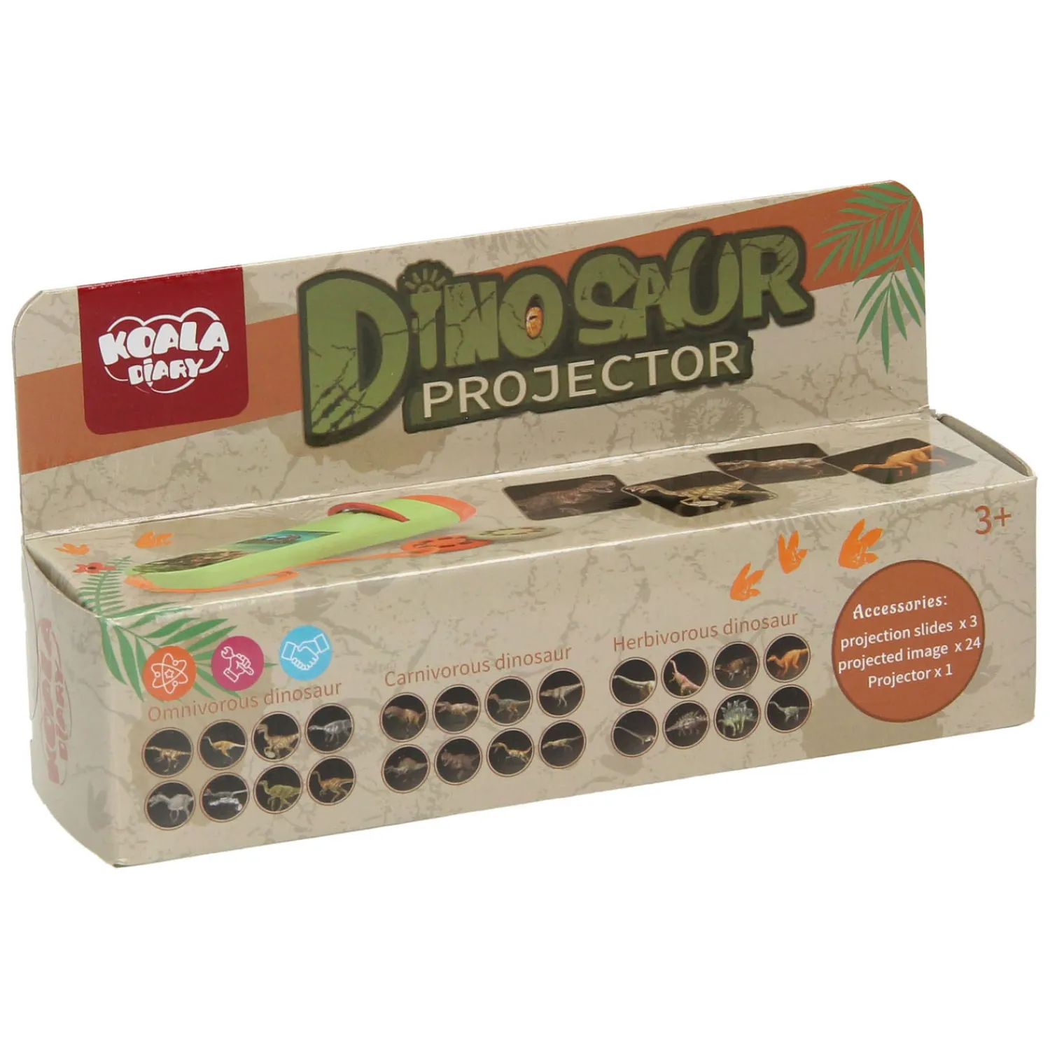 Koala Projectie Zaklamp Dinosaurussen- New