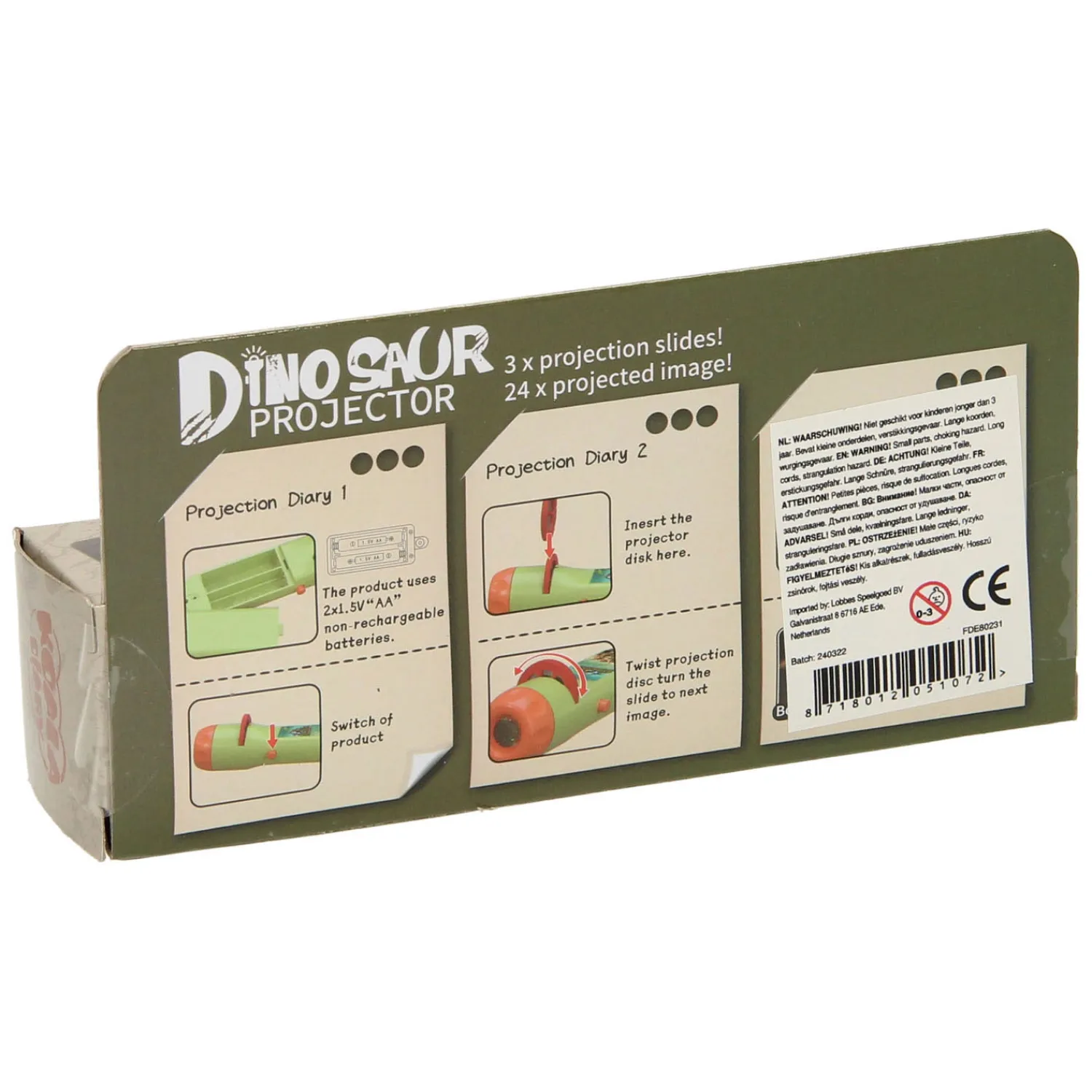 Koala Projectie Zaklamp Dinosaurussen- New