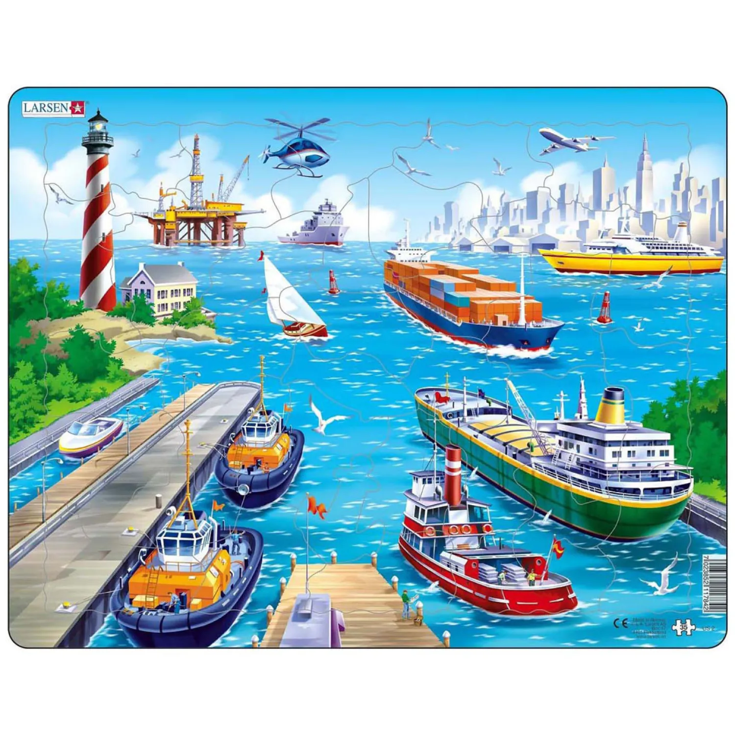 Larsen Legpuzzel De Haven , 35st.>Selecta Discount