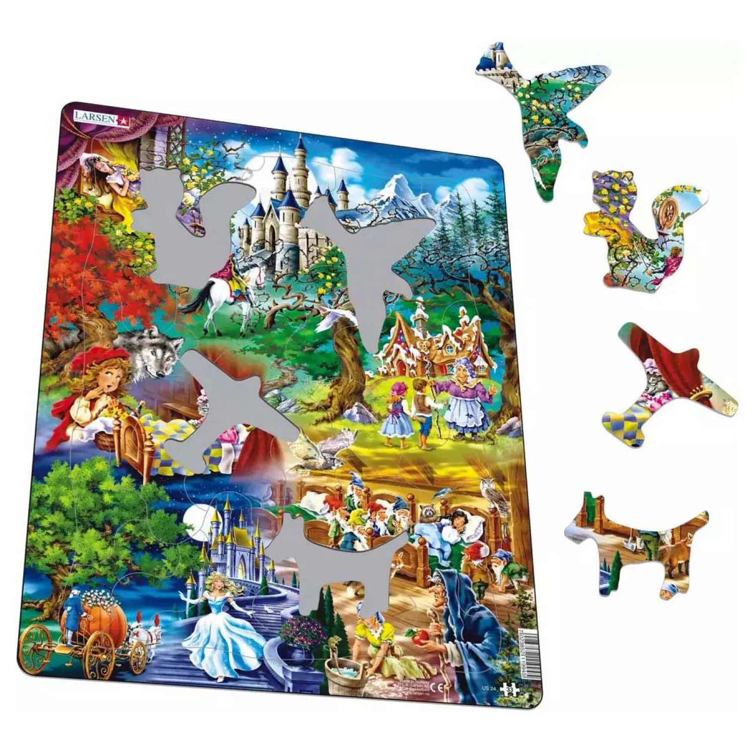 Larsen Legpuzzel De Sprookjes van Grimm, 33st.>Selecta Clearance