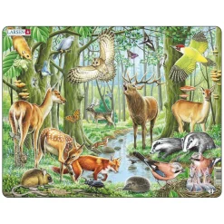 Larsen Legpuzzel Dieren - Europese Bossen, 40st.-Selecta Online