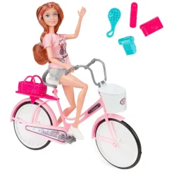 Lauren Modepop op Fiets met Accessoires Outlet