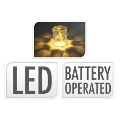 Led Theelicht Transparant, 12st.- New