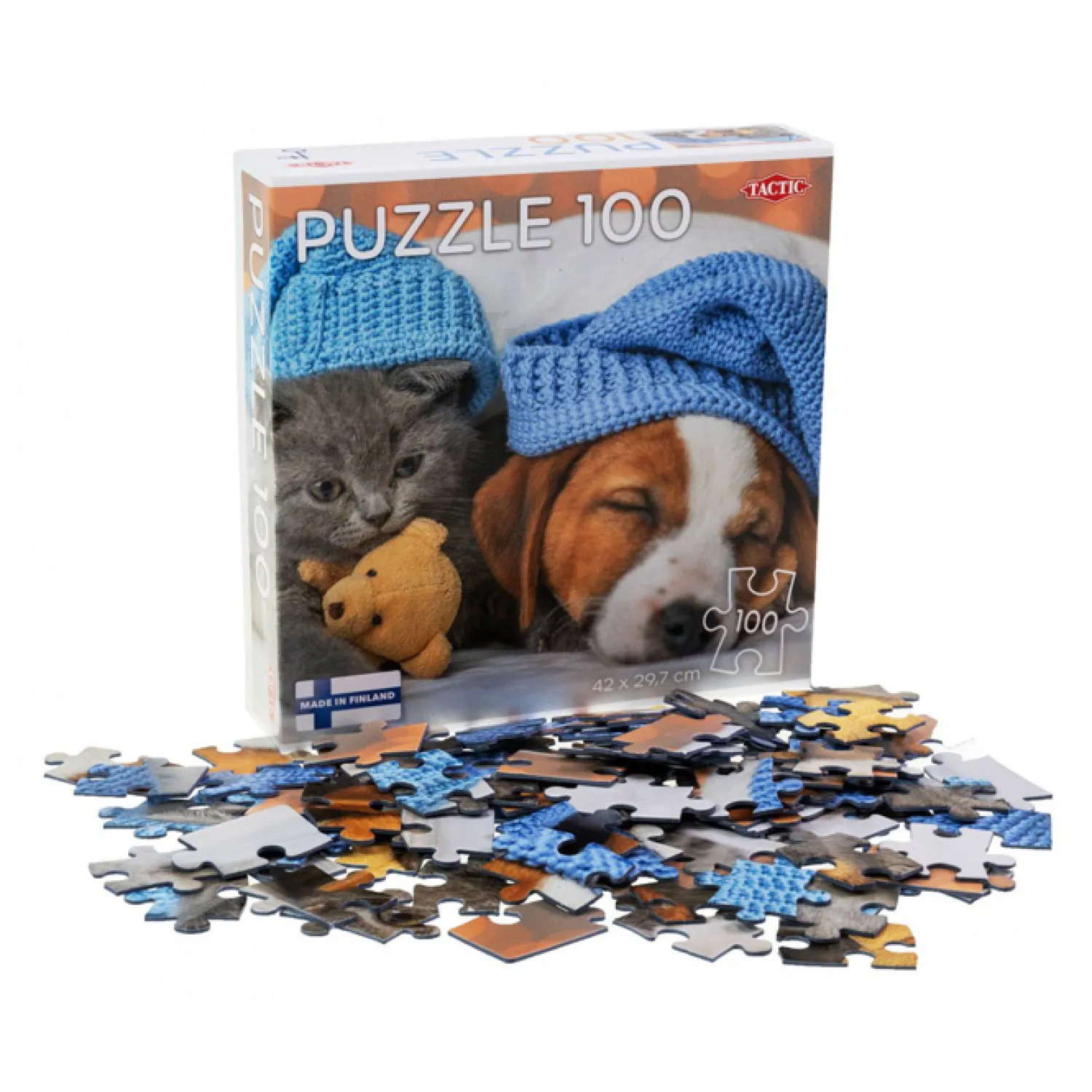 Legpuzzel Cute Kitten and Sleepy Dog, 100st.>Tactic Hot