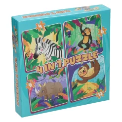 Wins Holland Legpuzzel 4in1 - Wilde Dieren, 12st. New